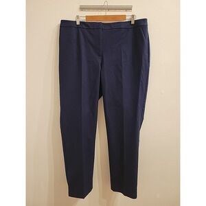 Talbots Hampshire Ankle Dress Pants Womens 18W Straight Work Attire Plus Size